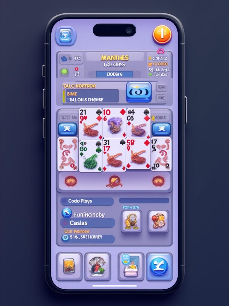 Interfaz de juego móvil